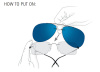 Очки солнцезащитные Silhouette Clip Style Shades 5090 0101A2 - фото, цена в интернет-магазине Мода-Оптик Архангельск